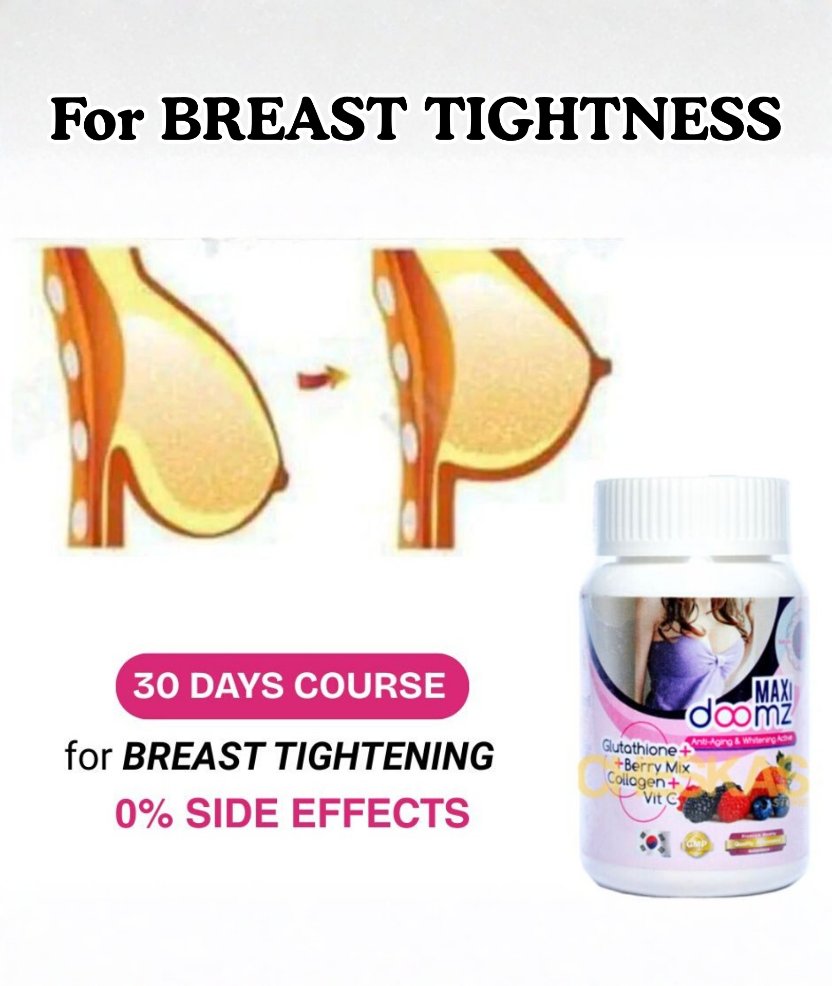 No More Saggy Breast | Breast Tightening and Whitening Capsules| Make your Breast Tight | Breast Tightening | and Body Whitening Capsules