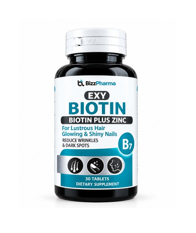 For Hair Growth - Anti Hairfall - Supports your Hair Growth - Biotin Plus Zinc (Supports your&nbsp;hair, nails, and overall nutritional needs) – 2500 mcg Biotin, 30 Tablets