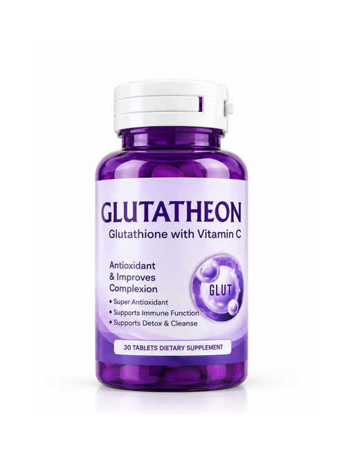 Body Whitening | Breast Whitening | Face Whitening - Glutathione with Vitamin C – Antioxidant Dietary Supplement, 30 Tablets
