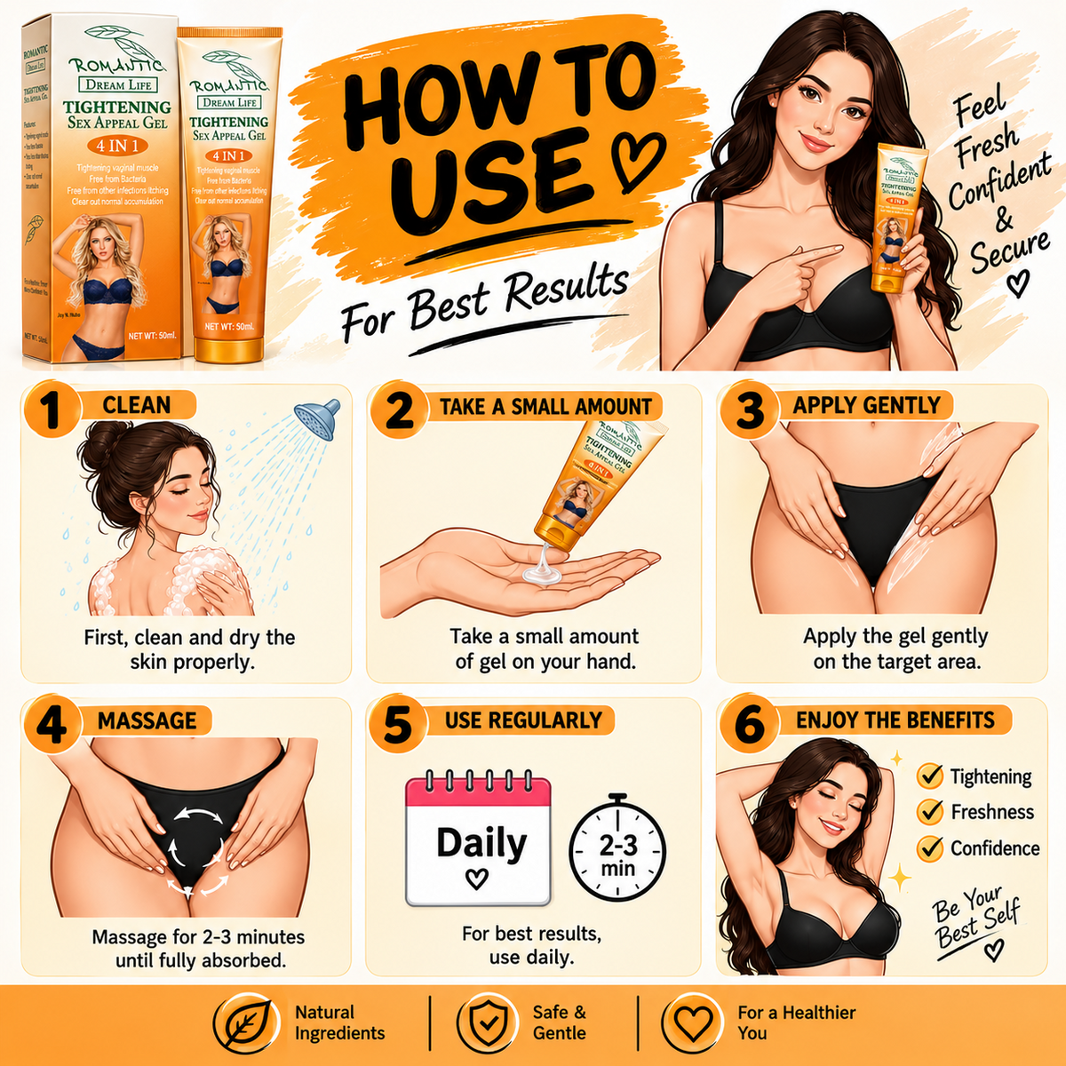 Vaginal Tightening Gel (Best for Tightness) Imported